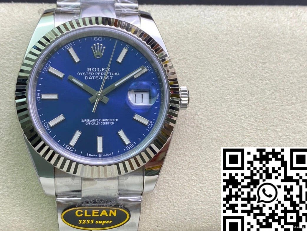 M126334-0001 Clean Factory Datejust Blue Dial Rolex 0112